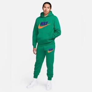 New Nike Club Fleece green hoodie & joggers pants set MEN M Medium Malachite